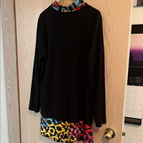 Colorful Patterned Women's Long Shirt - Picture 6 of 8